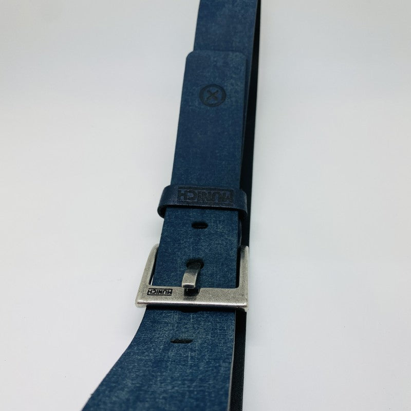 Cinturón de piel de serraje Munich en 38 mm