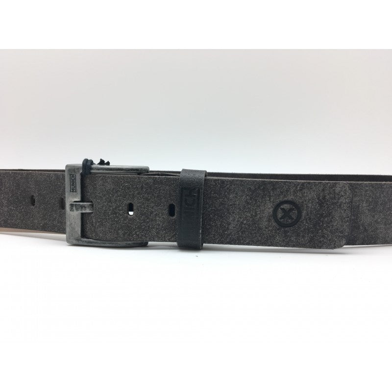 Cinturón de piel de serraje Munich en 38 mm