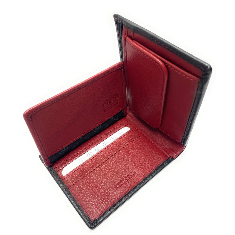 CARTERA HORIZONTAL CON MONEDAS Y CREMALLERA - 2408