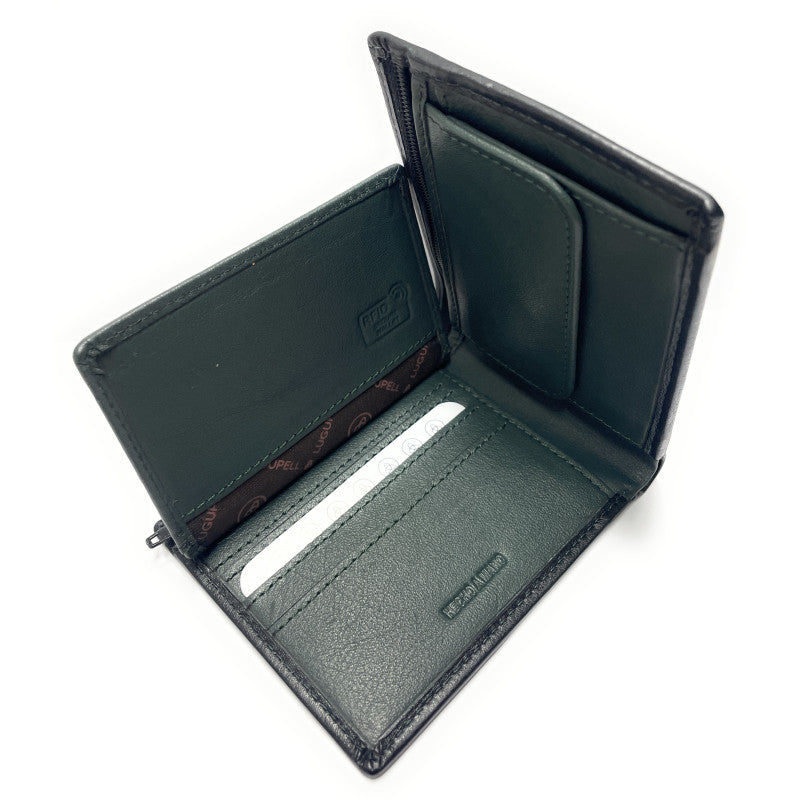 CARTERA HORIZONTAL CON MONEDAS Y CREMALLERA - 2408