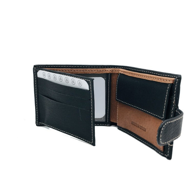 Cartera Mini con monedero y cierre River - 2702 Marron