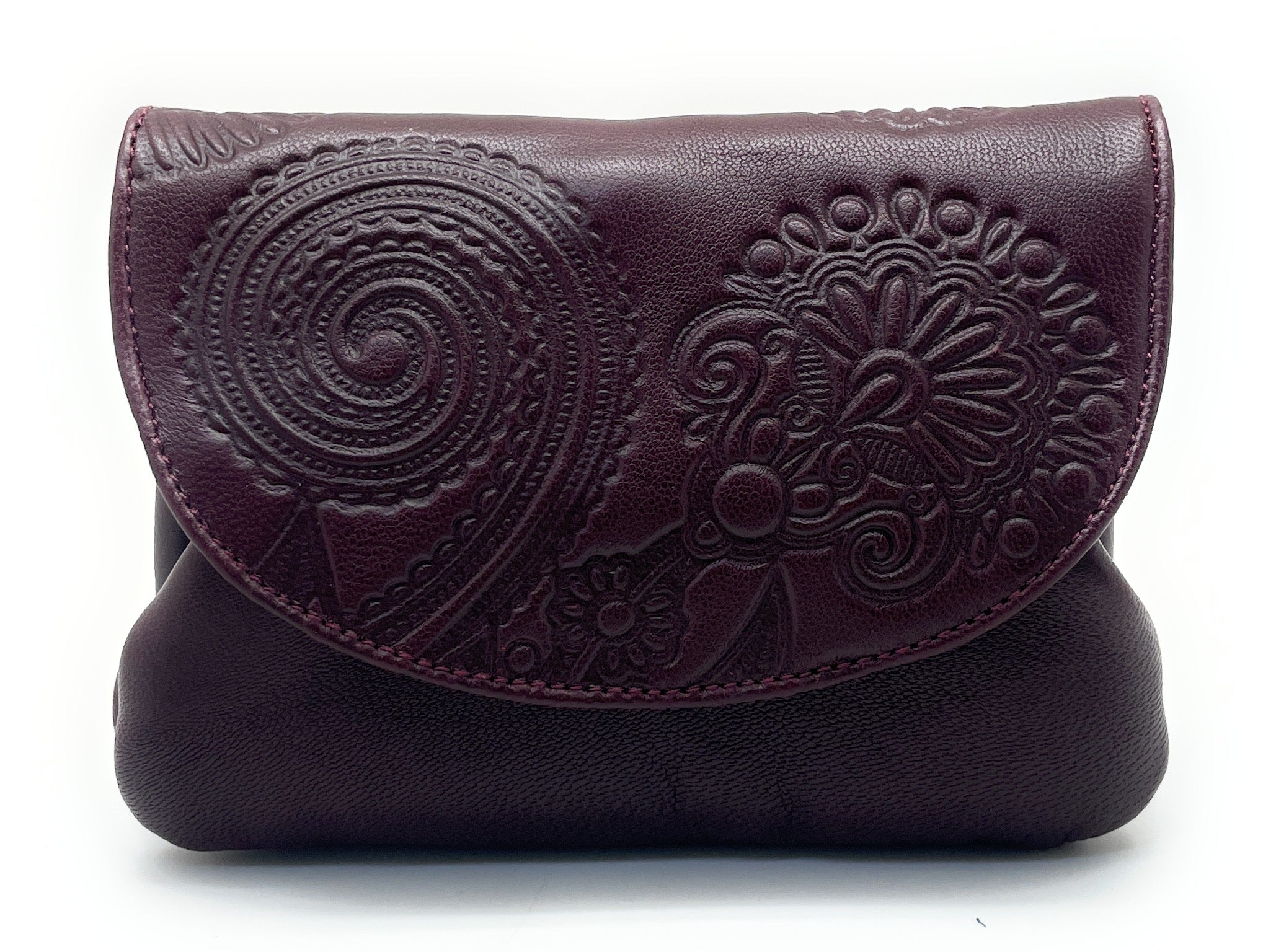 Monedero de Boquilla N428 - Liso - Burdeos