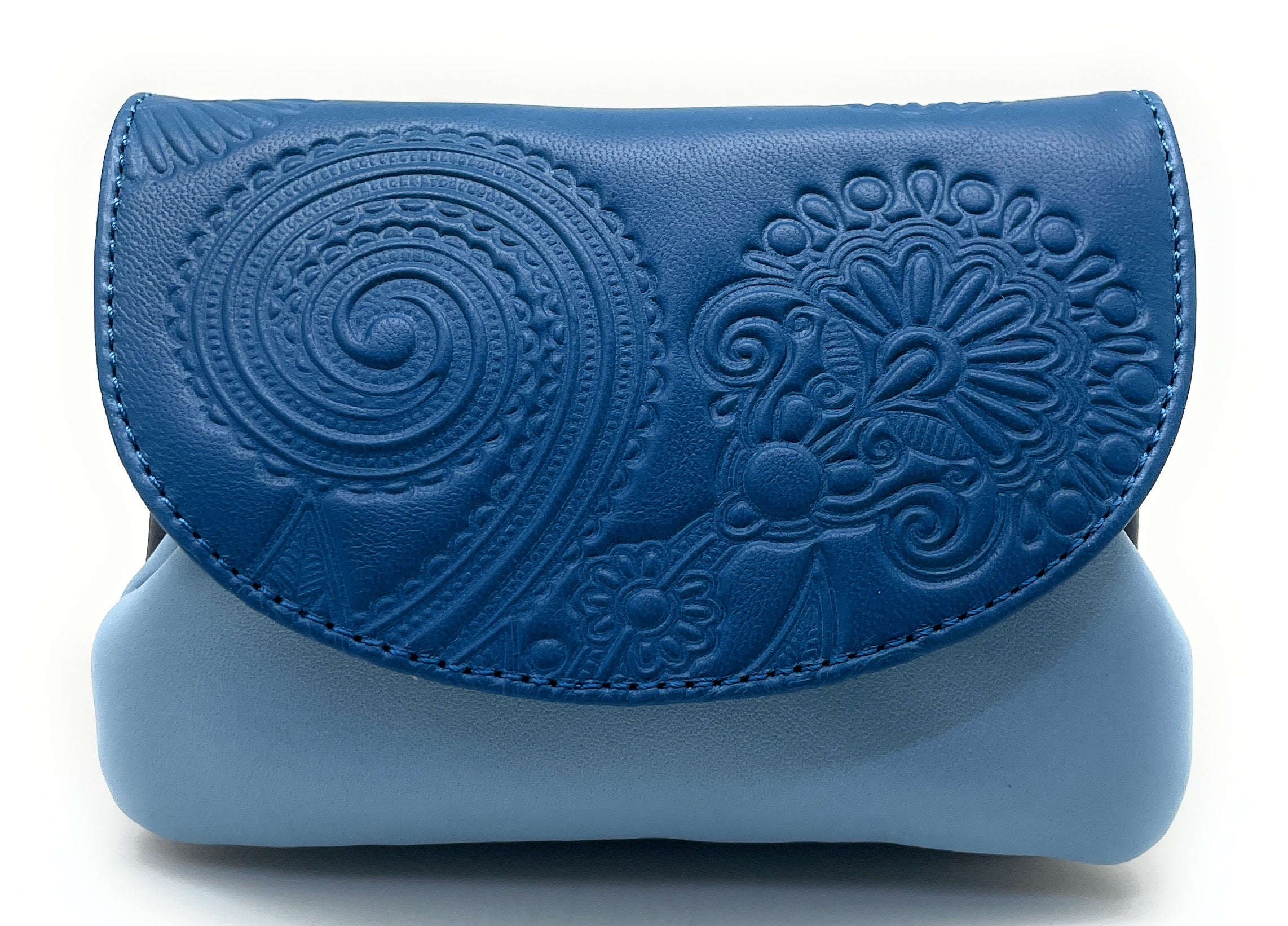 Monedero de Boquilla N428 - Liso - Tricolor Azul