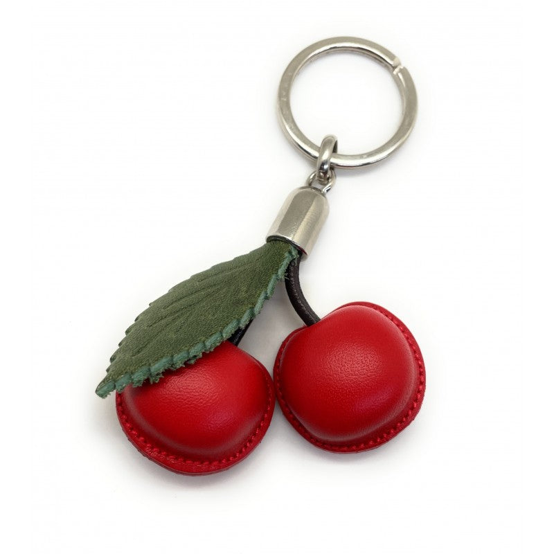 Llavero de piel de figuras - Cerezas