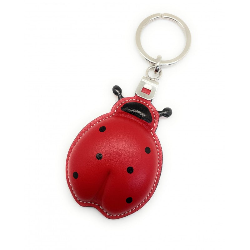 Llavero de piel de figuras - Mariquita