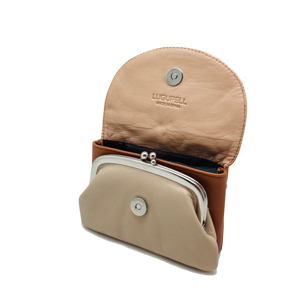 N428 - 51 - TRICOLOR CUERO - MONEDERO LUGUPELL