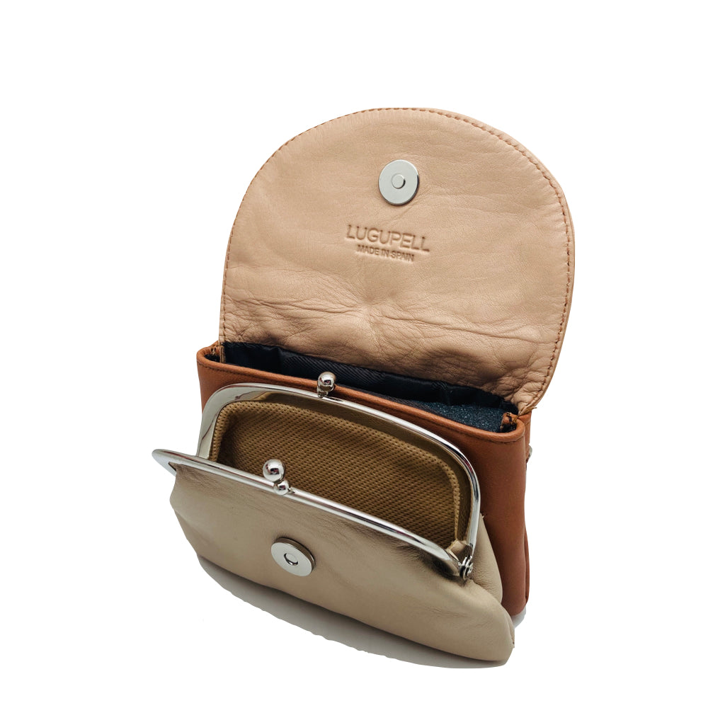 N428 - 51 - TRICOLOR CUERO - MONEDERO LUGUPELL