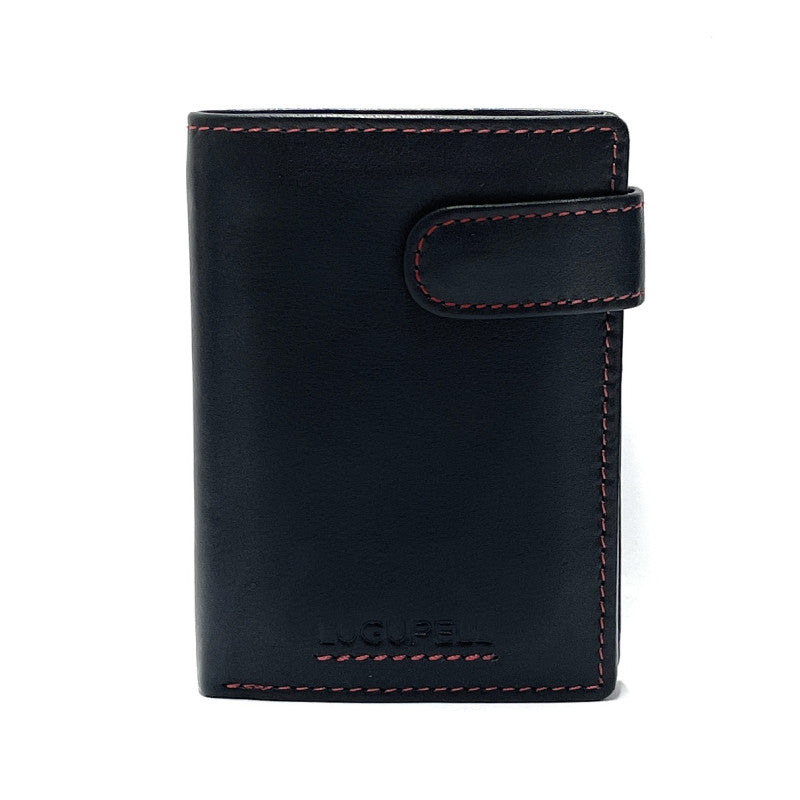 CARTERA VERTICAL CON MONEDAS Y BROCHE - 2514