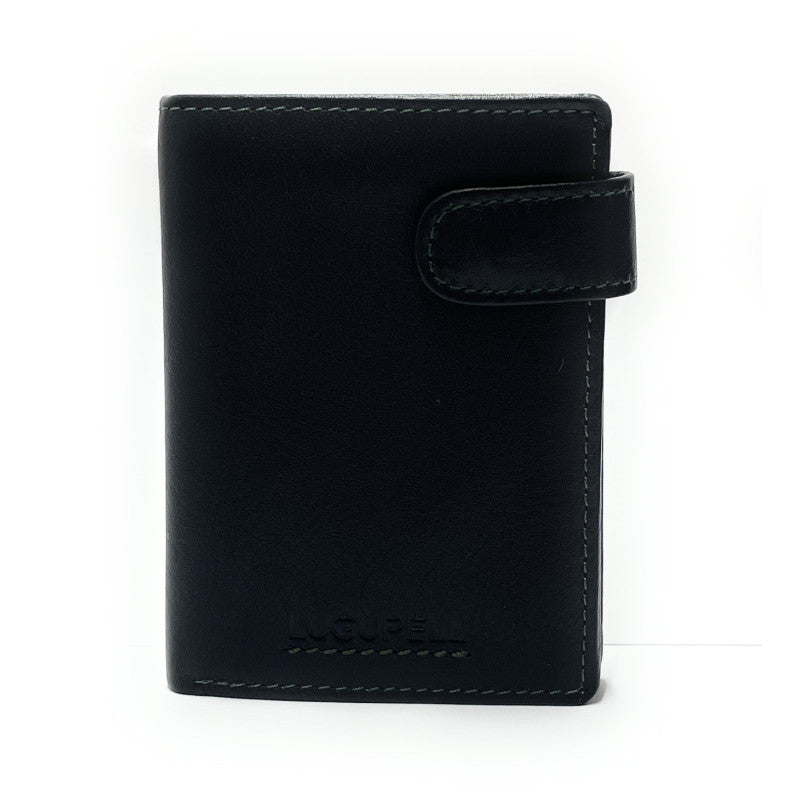 CARTERA VERTICAL CON MONEDAS Y BROCHE - 2514