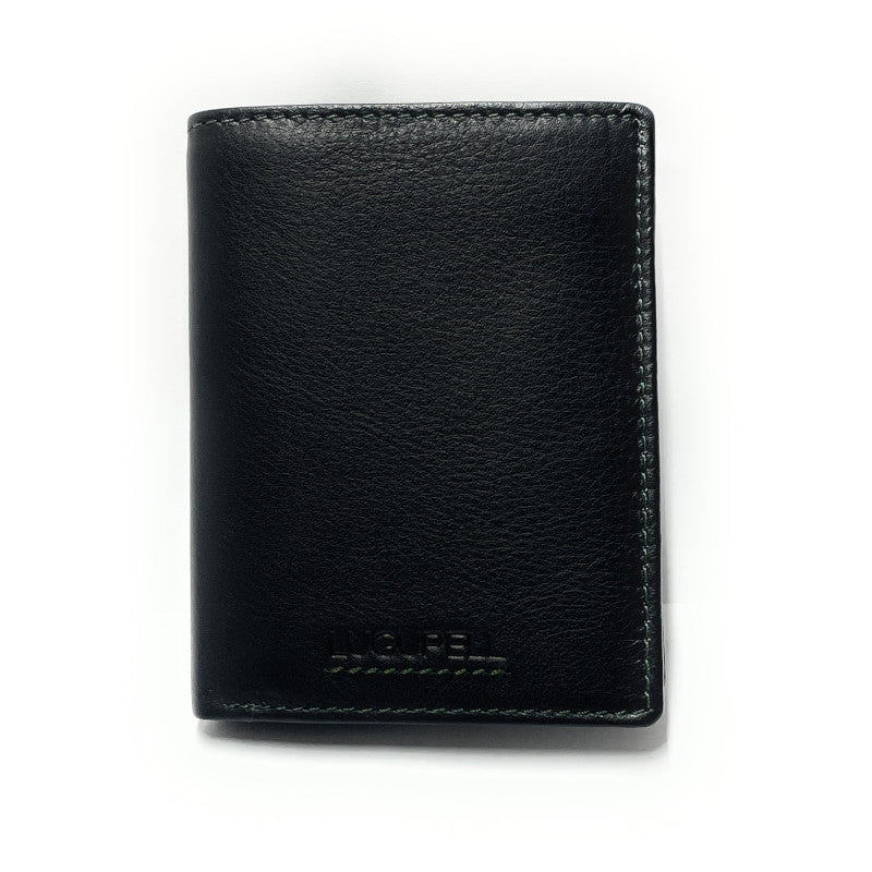 CARTERA VERTICAL CON BROCHE Y CREMALLERA INTERIOR SIN MONEDAS - 258
