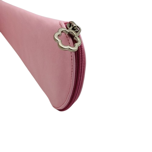 Funda de abanico de piel - Rosa