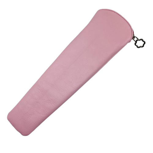 Funda de abanico de piel - Rosa