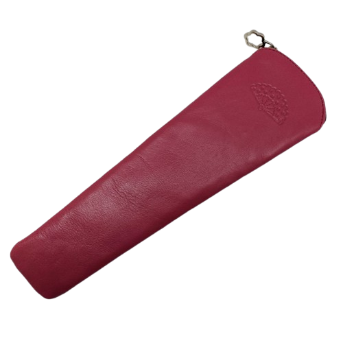 Funda de abanico de piel - Orquidea