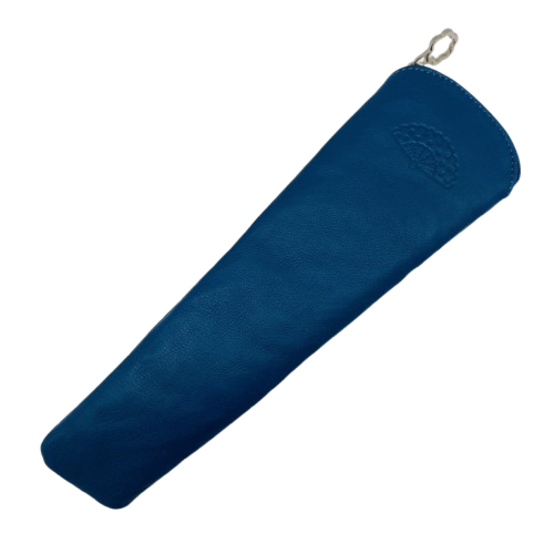 Funda de abanico de piel - Petroleo