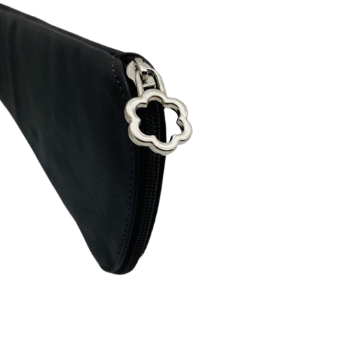 Funda de abanico de piel - Negro