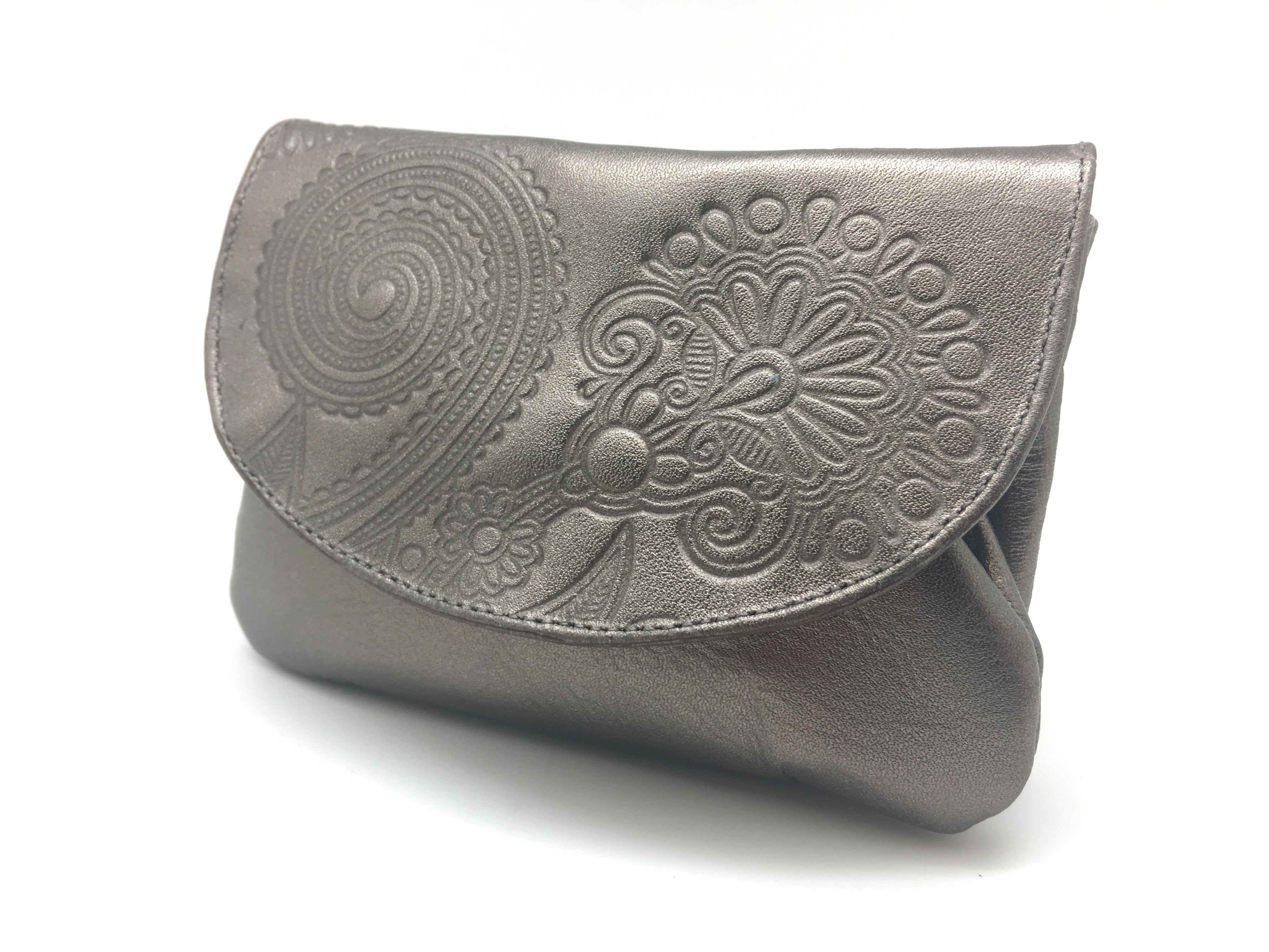 Monedero de Boquilla N428 - Liso - Plata Vieja