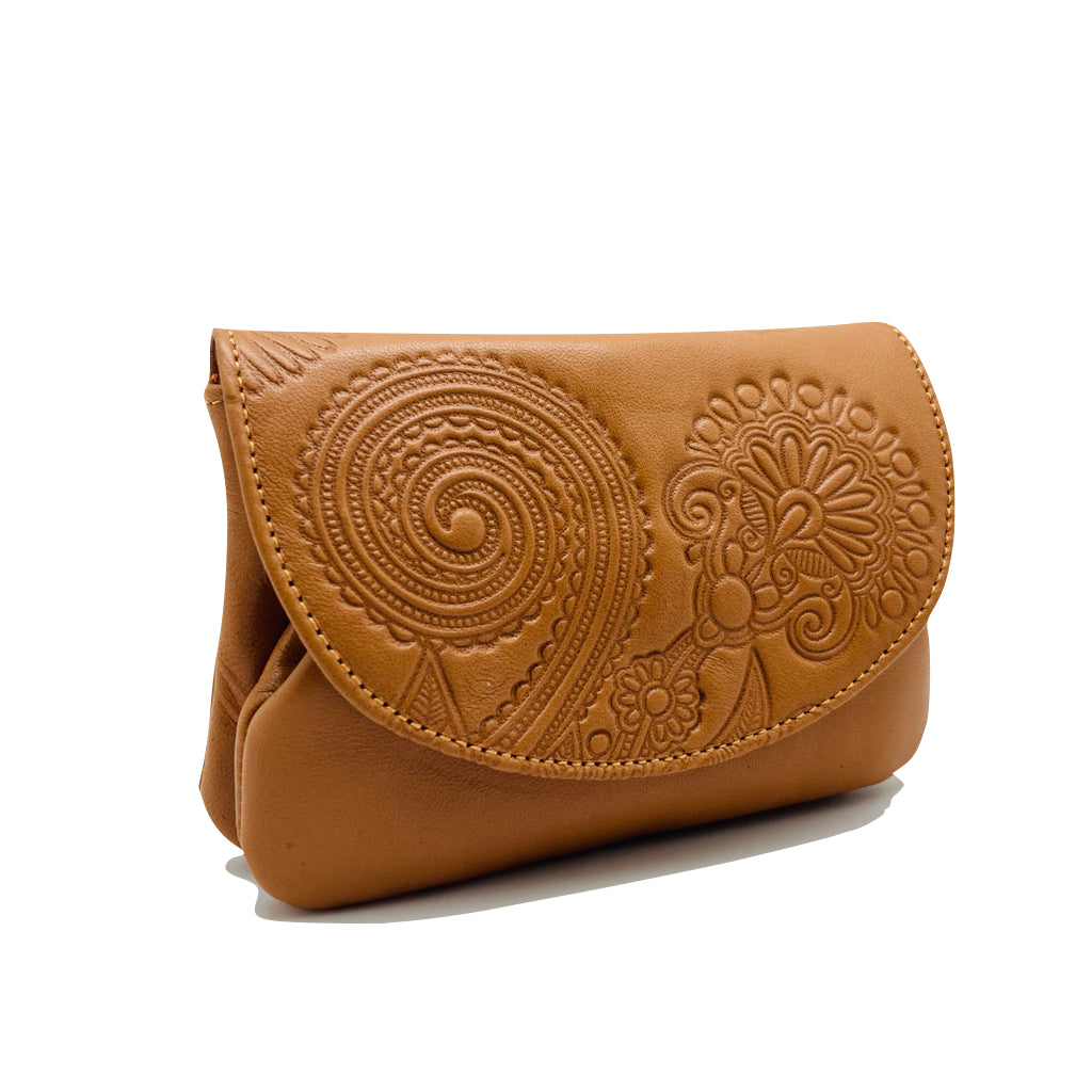 Monedero de Boquilla N428 - Liso - Miel