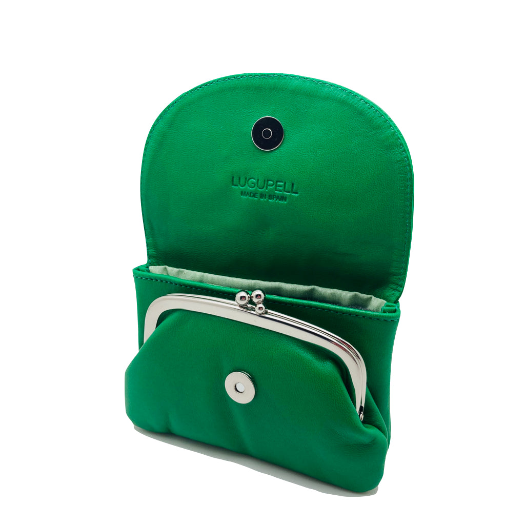 N428  - 6 - VERDE HIERBA - MONEDERO LUGUPELL